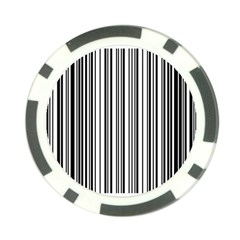 Barcode Pattern Poker Chip Card Guard