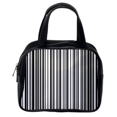 Barcode Pattern Classic Handbags (One Side)