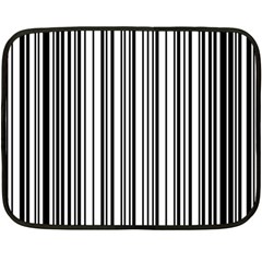 Barcode Pattern Double Sided Fleece Blanket (Mini) 