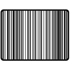 Barcode Pattern Fleece Blanket (Large) 