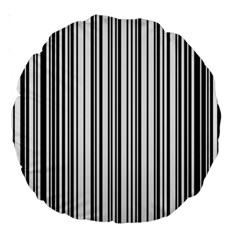 Barcode Pattern Large 18  Premium Round Cushions