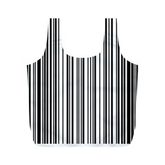 Barcode Pattern Full Print Recycle Bags (M) 