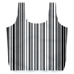 Barcode Pattern Full Print Recycle Bags (L) 