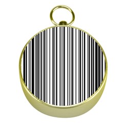 Barcode Pattern Gold Compasses