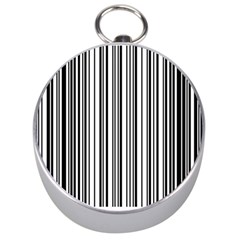 Barcode Pattern Silver Compasses