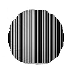 Barcode Pattern Standard 15  Premium Flano Round Cushions