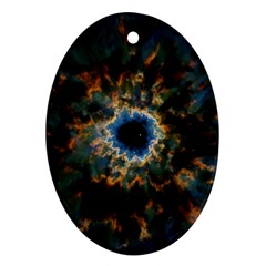 Crazy Giant Galaxy Nebula Oval Ornament (Two Sides)