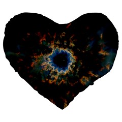 Crazy Giant Galaxy Nebula Large 19  Premium Heart Shape Cushions