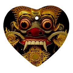 Bali Mask Ornament (Heart)