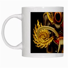 Bali Mask White Mugs