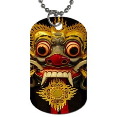 Bali Mask Dog Tag (One Side)