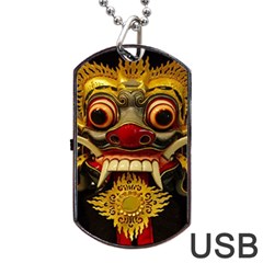 Bali Mask Dog Tag USB Flash (One Side)