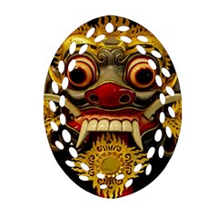 Bali Mask Ornament (Oval Filigree)