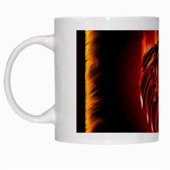 Dragon Fire White Mugs