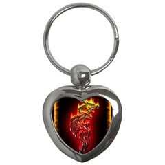 Dragon Fire Key Chains (Heart) 