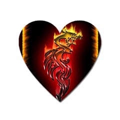 Dragon Fire Heart Magnet