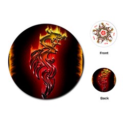 Dragon Fire Playing Cards (Round) 