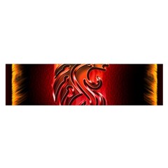 Dragon Fire Satin Scarf (Oblong)