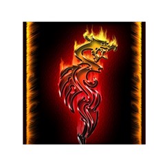 Dragon Fire Small Satin Scarf (Square)