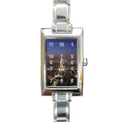 Paris At Night Rectangle Italian Charm Watch