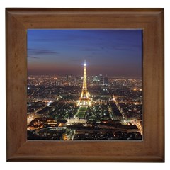 Paris At Night Framed Tiles