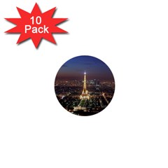 Paris At Night 1  Mini Buttons (10 pack) 