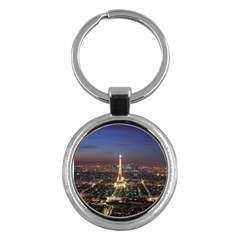 Paris At Night Key Chains (Round) 