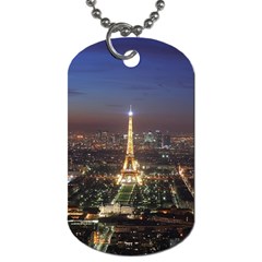 Paris At Night Dog Tag (One Side)