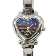 Paris At Night Heart Italian Charm Watch