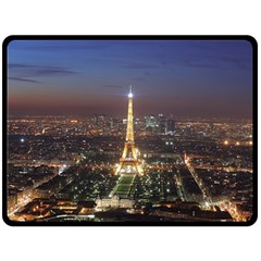 Paris At Night Fleece Blanket (Large) 