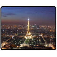 Paris At Night Fleece Blanket (Medium) 