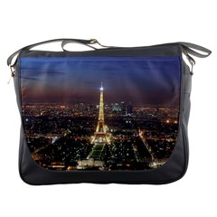 Paris At Night Messenger Bags