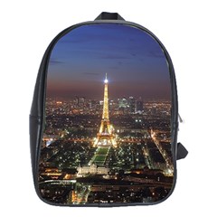 Paris At Night School Bags (XL) 