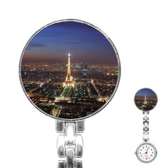 Paris At Night Stainless Steel Nurses Watch