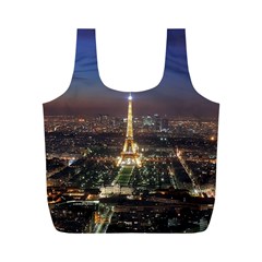 Paris At Night Full Print Recycle Bags (M) 