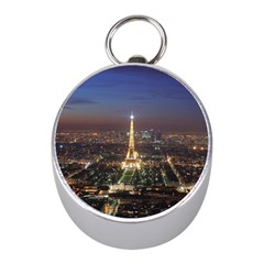 Paris At Night Mini Silver Compasses