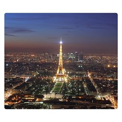 Paris At Night Double Sided Flano Blanket (Small) 