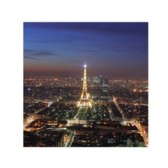 Paris At Night Small Satin Scarf (Square)