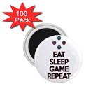 Eat sleep game repeat 1.75  Magnets (100 pack)  Front