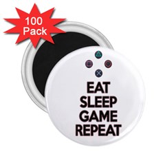 Eat sleep game repeat 2.25  Magnets (100 pack) 