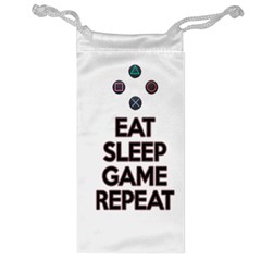 Eat sleep game repeat Jewelry Bag