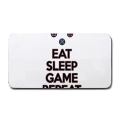 Eat sleep game repeat Medium Bar Mats