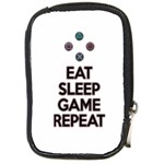 Eat sleep game repeat Compact Camera Cases Front