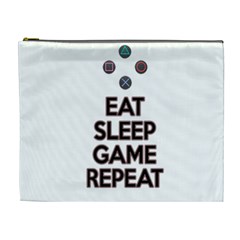 Eat sleep game repeat Cosmetic Bag (XL)