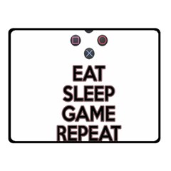 Eat sleep game repeat Fleece Blanket (Small)