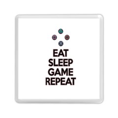 Eat sleep game repeat Memory Card Reader (Square) 