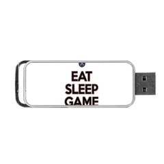 Eat sleep game repeat Portable USB Flash (One Side)