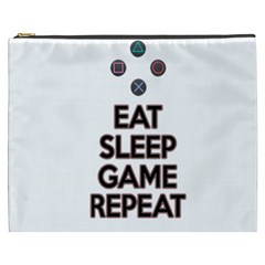 Eat sleep game repeat Cosmetic Bag (XXXL) 