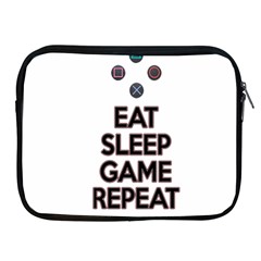 Eat sleep game repeat Apple iPad 2/3/4 Zipper Cases