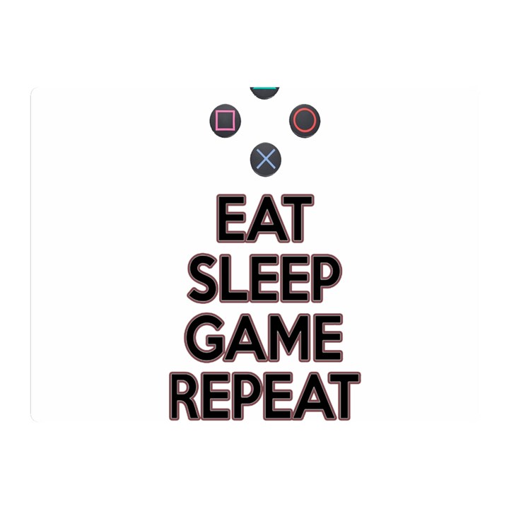 Eat sleep game repeat Double Sided Flano Blanket (Mini) 